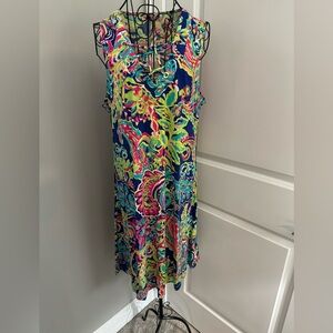 NWT Philosophy Multicolored Sleeveless Dress in Size XL
